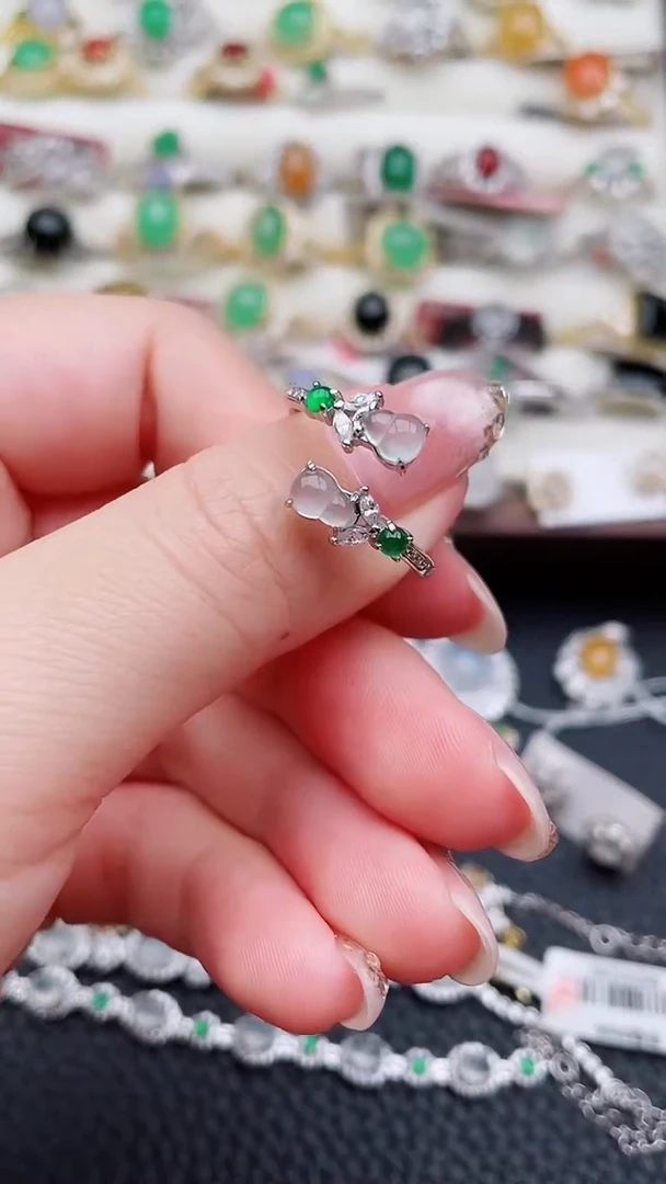 银S925镶嵌戒指翡翠记****年111