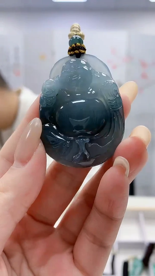 未镶嵌定制翡翠4898lr-毛货挂件71