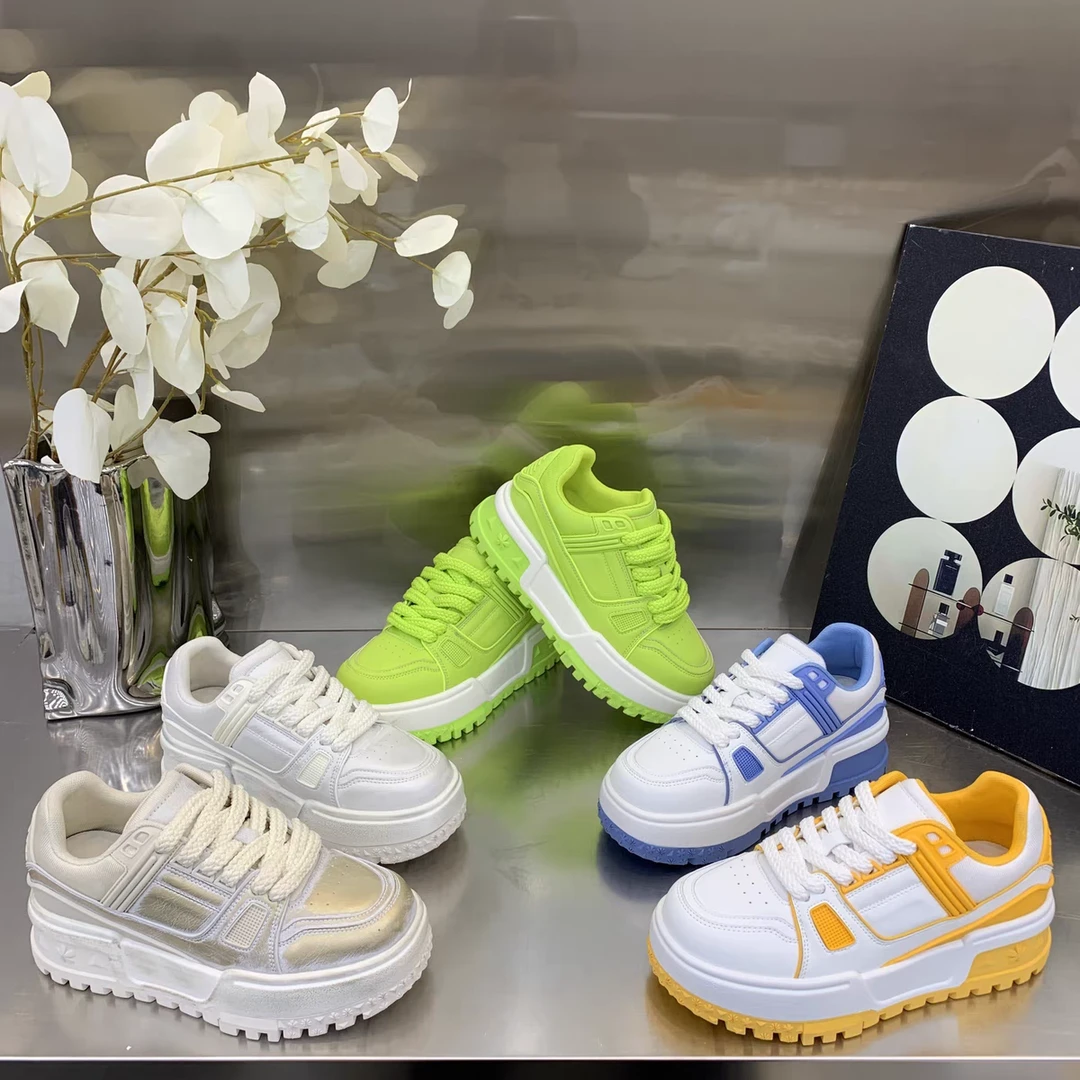 【十六号】90范儿厚底小白鞋女2025新款百搭休闲鞋运动鞋板鞋739