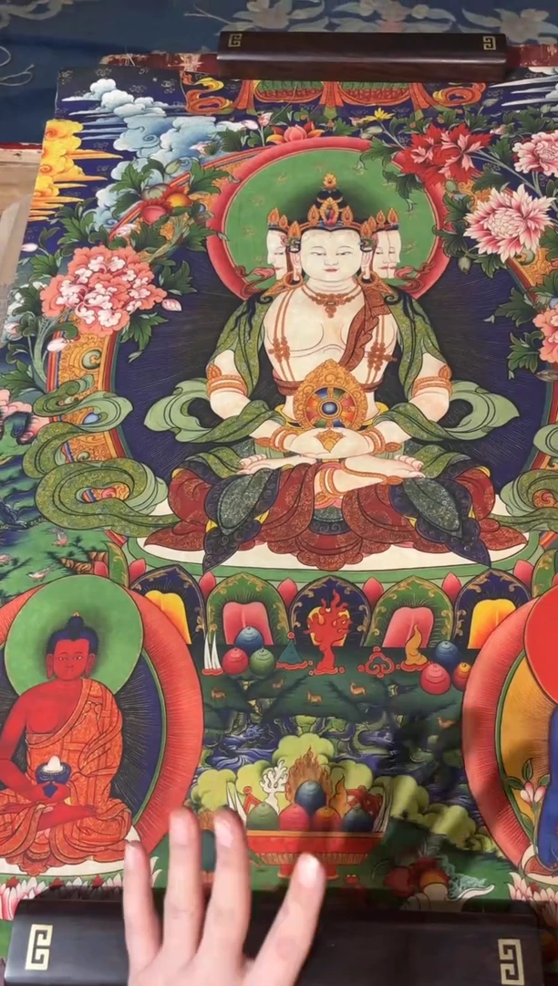 卷轴画龙妹的唐卡tk16