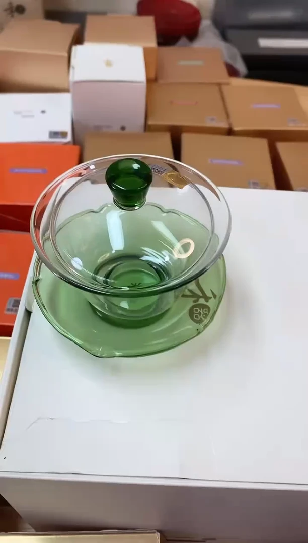荷叶盖碗/湖绿色