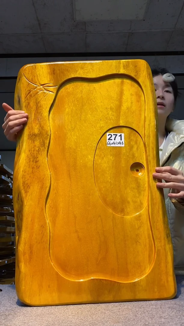 实木原木茶盘 一物一拍(不含配件）