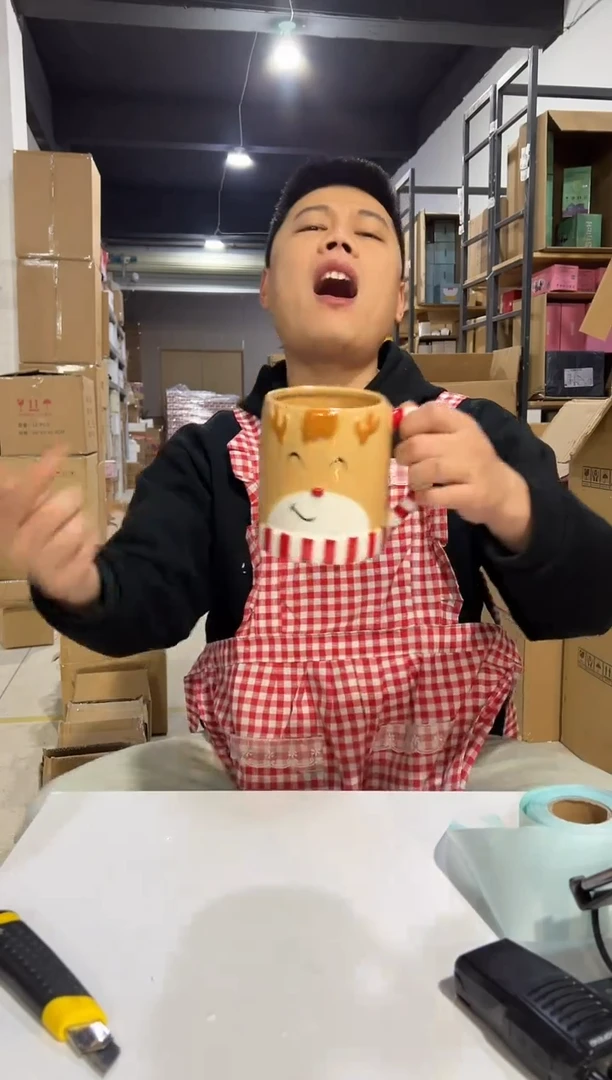 【闪购商品】杯大号圣诞麋鹿水杯