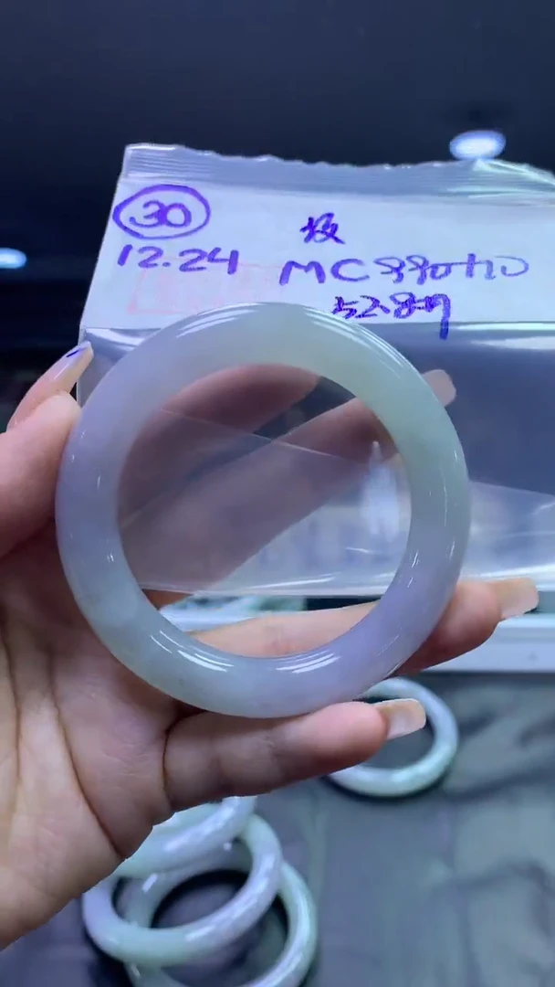 未镶嵌定制翡翠30手镯52.8纹+990元+拍一发一