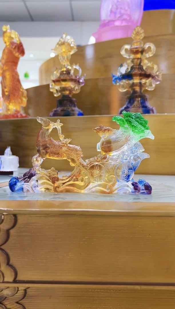 手工艺品琉璃古法琉璃一路有财