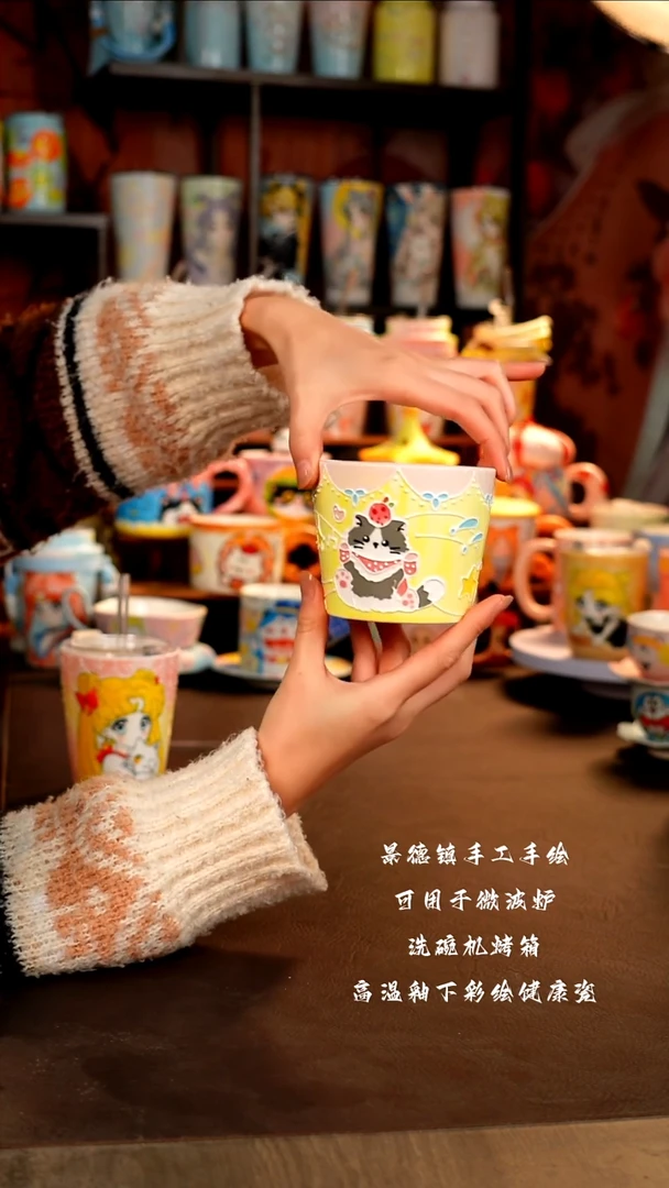 景德镇手工手绘杯杯