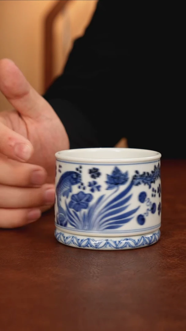 景德镇瓷器，青花瓷手绘茶具~