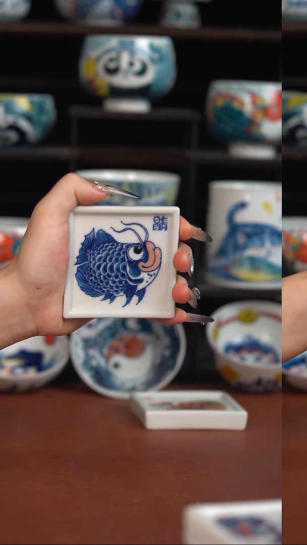 昨明手绘杯垫（宠粉福利）