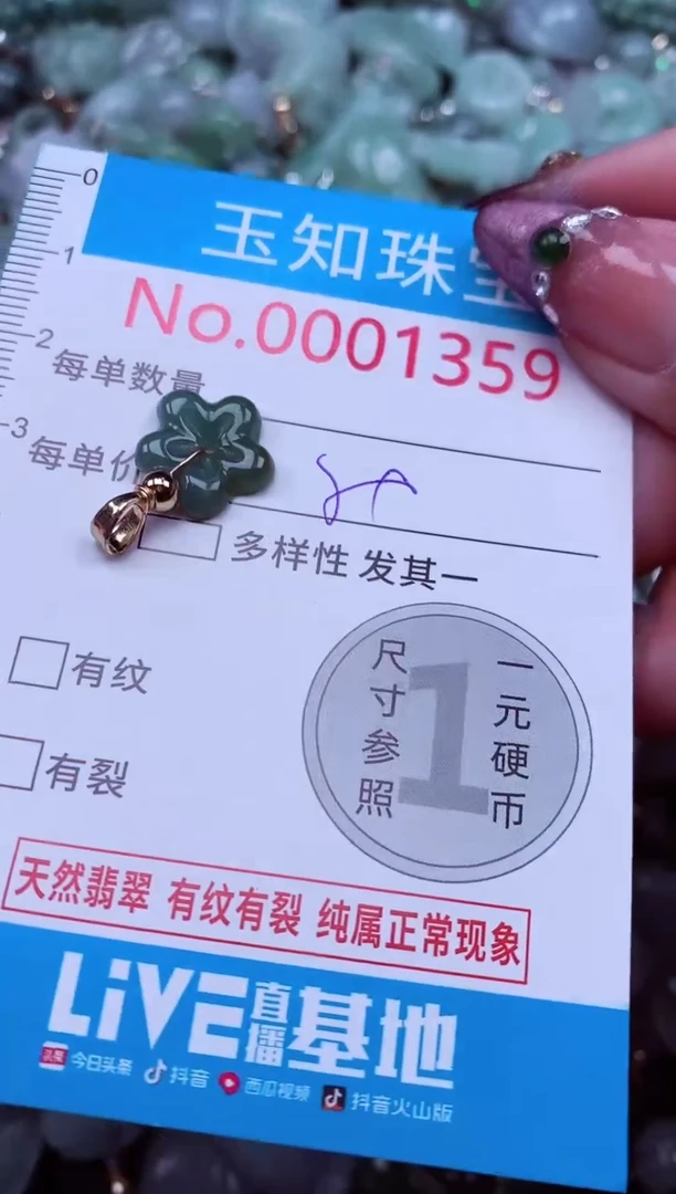 吊坠(不含链)未镶嵌翡翠1359