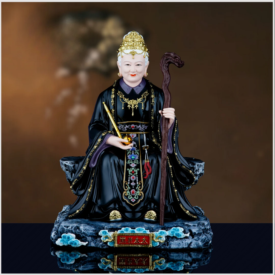 黑老太神像黑妈妈像体铁刹山黑老太太东北家用堂口树脂供奉摆件