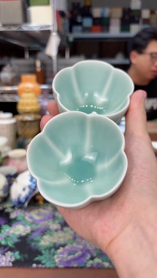 摩吉先生专属闪拍链接 粉青对杯