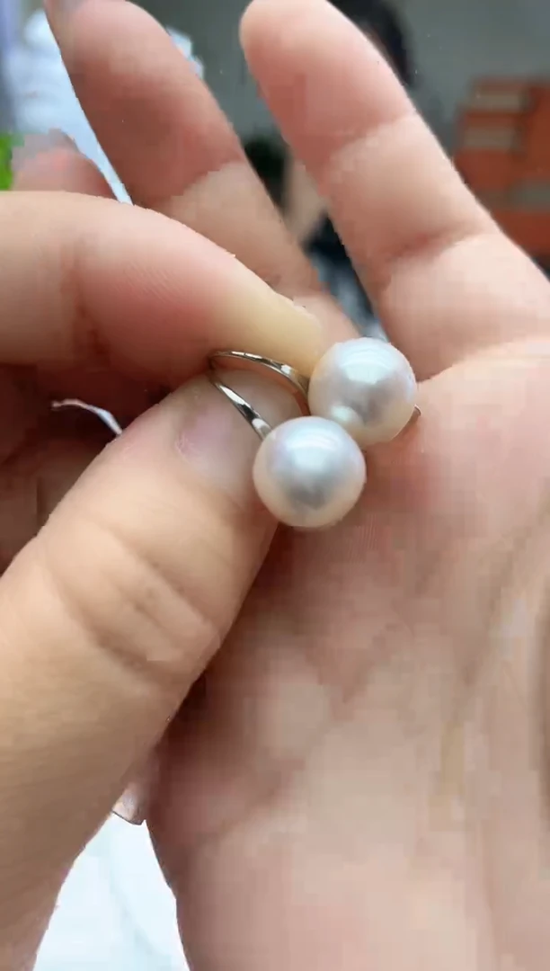未镶嵌淡水珍珠珍珠10mm+高跟鞋耳钩