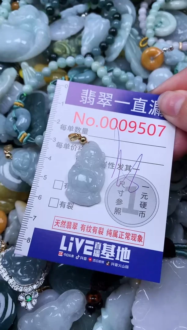 【闪购商品】翡翠吊坠(不含链)未镶嵌9507