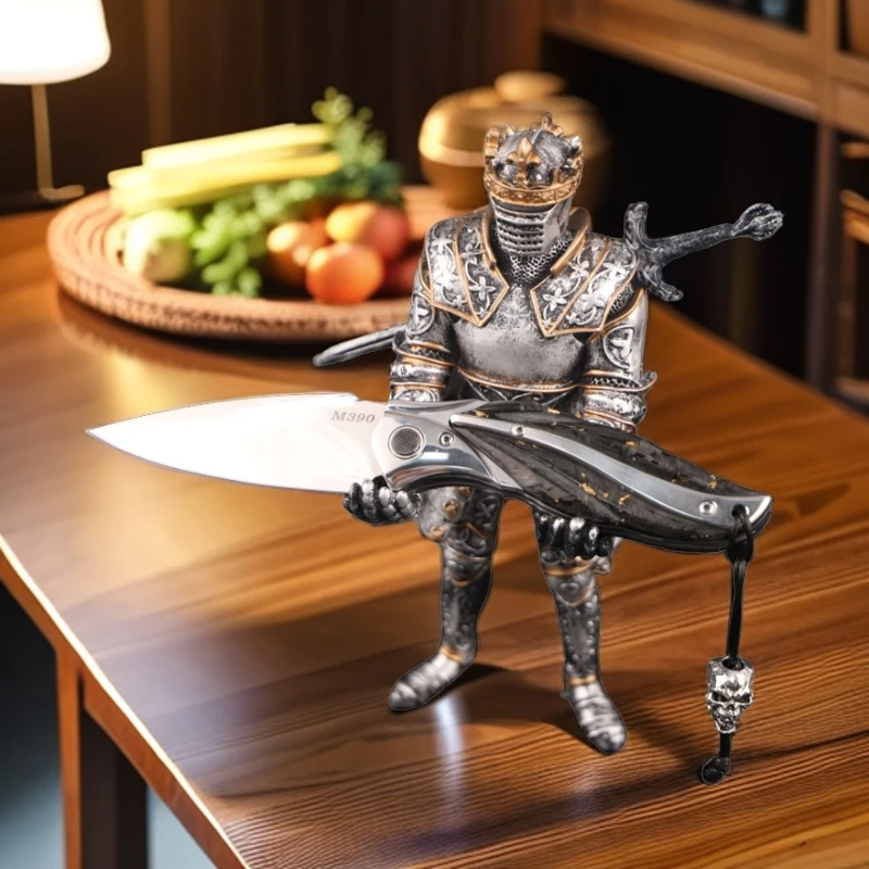 XSD新款镜面M390碳纤维典藏小刀