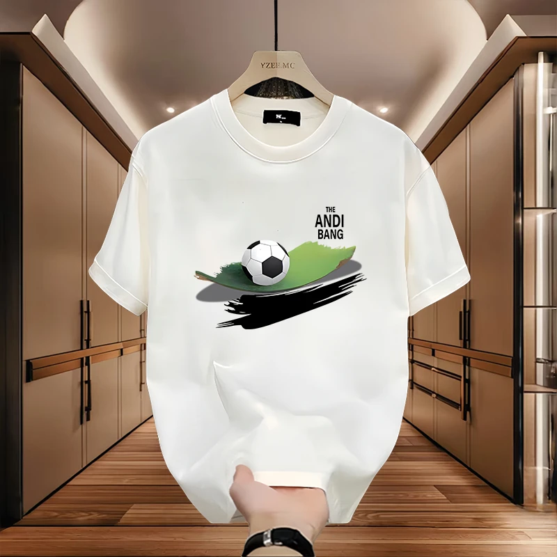 男士重磅棉短袖T恤青年男女款夏季潮牌休闲透气宽松圆领印花短袖