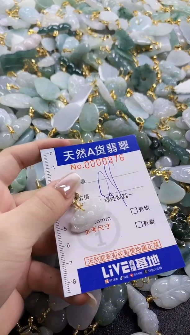 颈饰未镶嵌翡翠天然A货翡翠