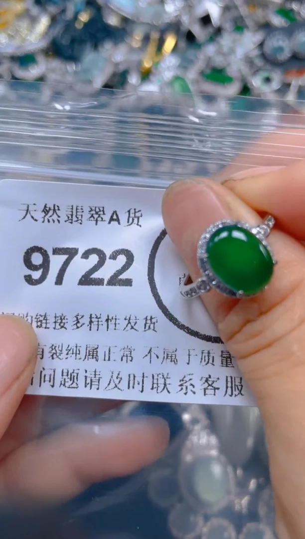 翡翠未镶嵌颈饰9722