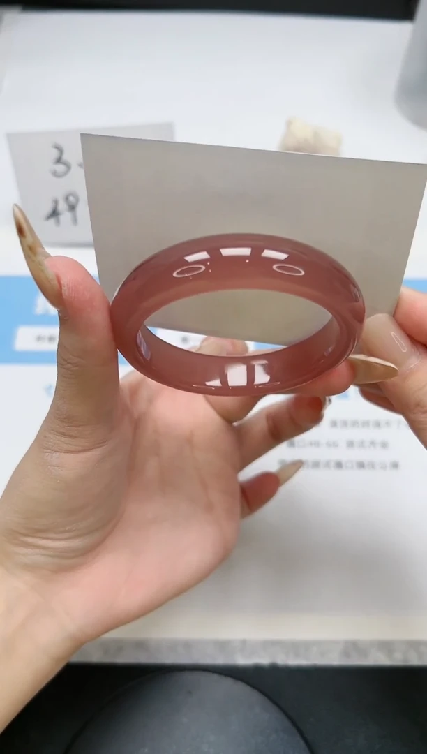 【闪购商品】石英质玉手镯未镶嵌217/葡萄紫54.2