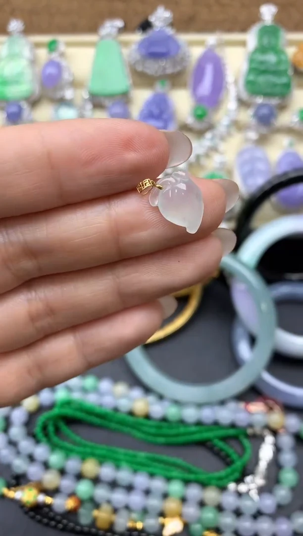 【闪购商品】翡翠颈饰18K金镶嵌177-中国好珍宝
