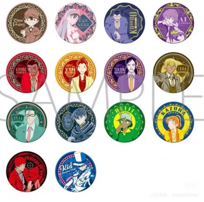 【 名侦探柯南 】外文书吧唧 盲盒盲袋