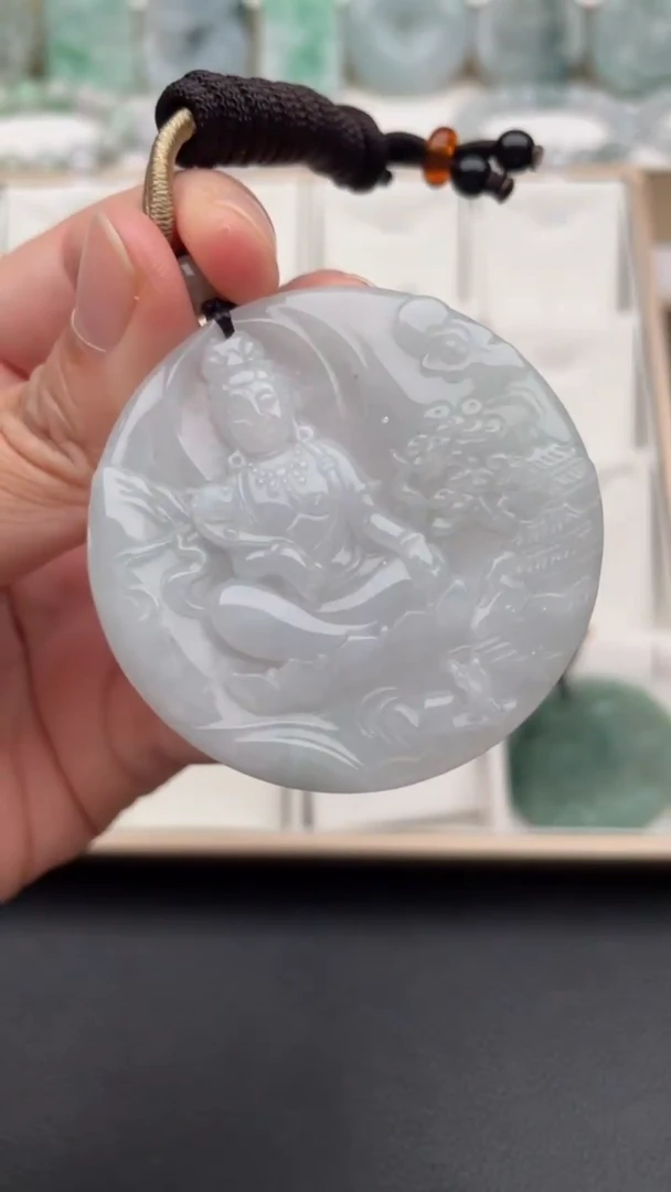 颈饰未镶嵌翡翠天然缅甸翡翠A货74