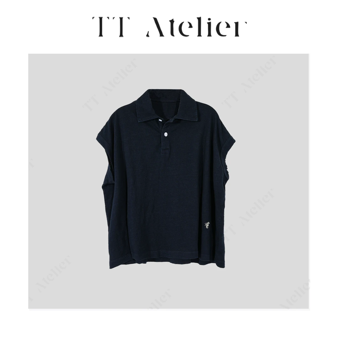 TT设计师【蓝桉】夏季新款日系休闲风落肩短袖时尚简约t女TT190417