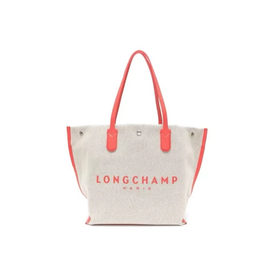 法国正品LONGCHAMP珑骧Essential Toile系列亚麻龙骧单肩托特包