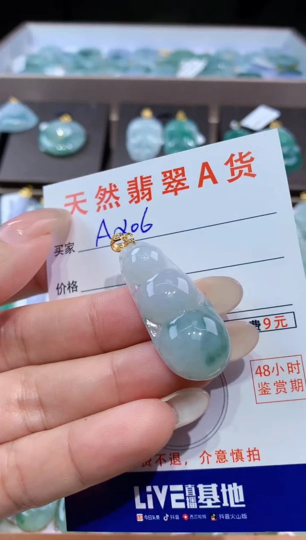 颈饰未镶嵌翡翠天然翡翠A货挂件