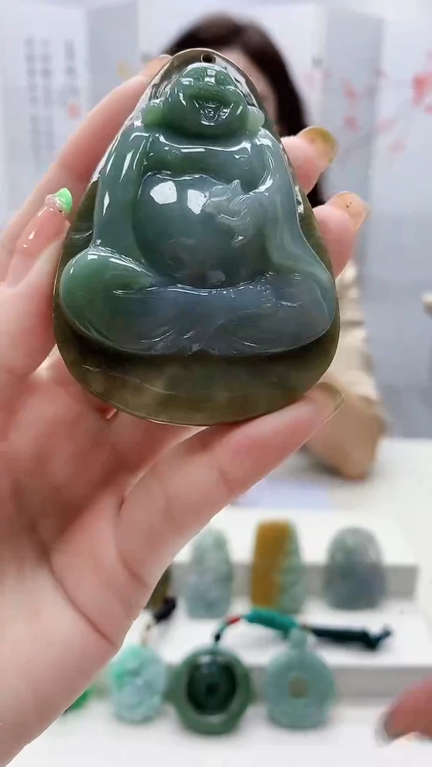 未镶嵌定制翡翠4829ry-毛货挂件70
