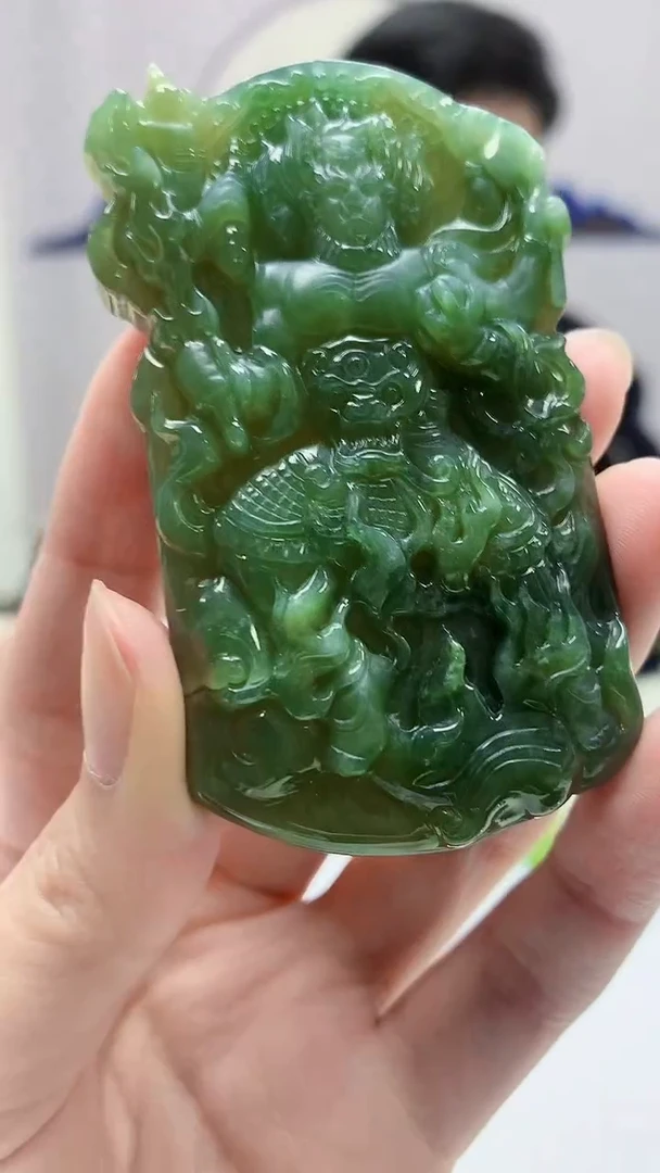 【闪购商品】定制翡翠未镶嵌4917zm-毛货挂件173