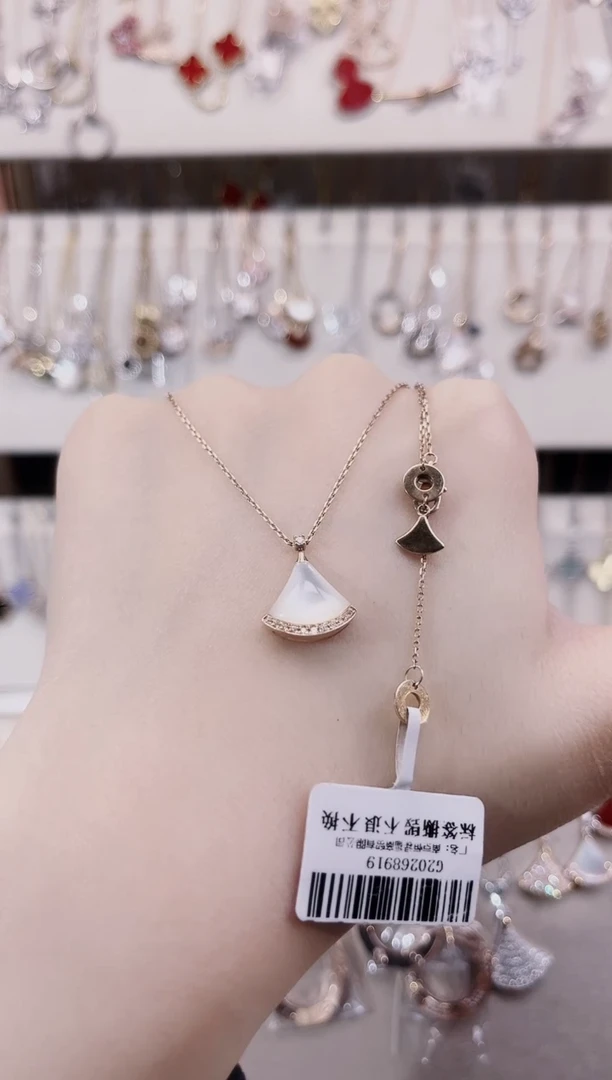 【闪购商品】贝壳（贝母）套链18K金镶嵌18K金镶嵌 K玫