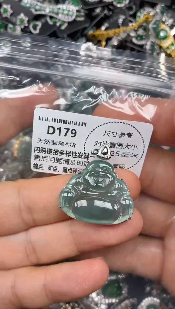 颈饰未镶嵌翡翠D179吊坠
