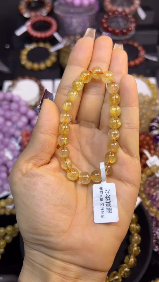 未镶嵌手串水晶金发晶8.4mm