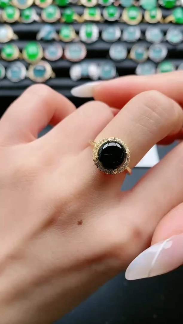 【闪购商品】翡翠戒指银S925镶嵌111111111