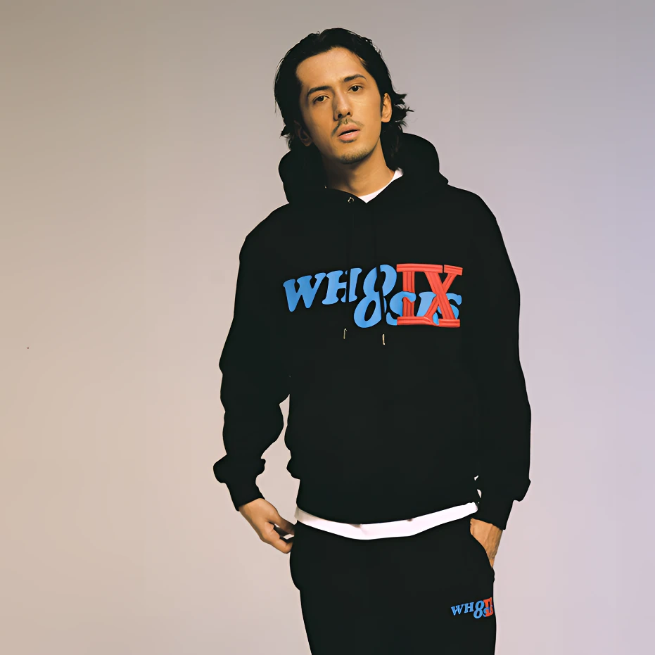 WHOOSIS（不知其名）九周年帽衫套头长袖时尚百搭青春校园秋冬情侣