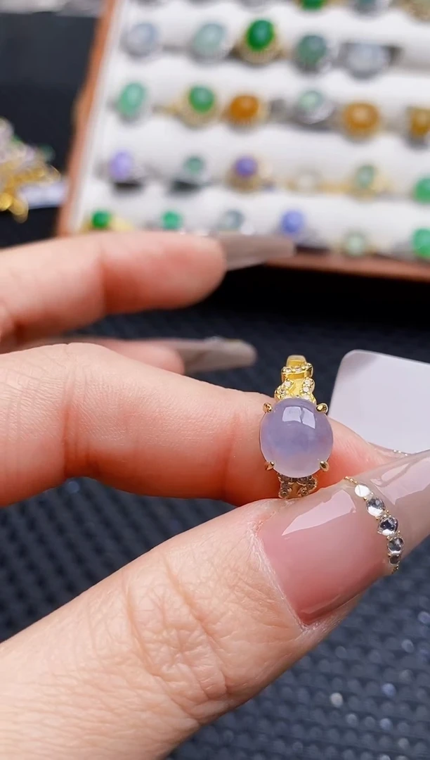 银S925镶嵌戒指翡翠1508