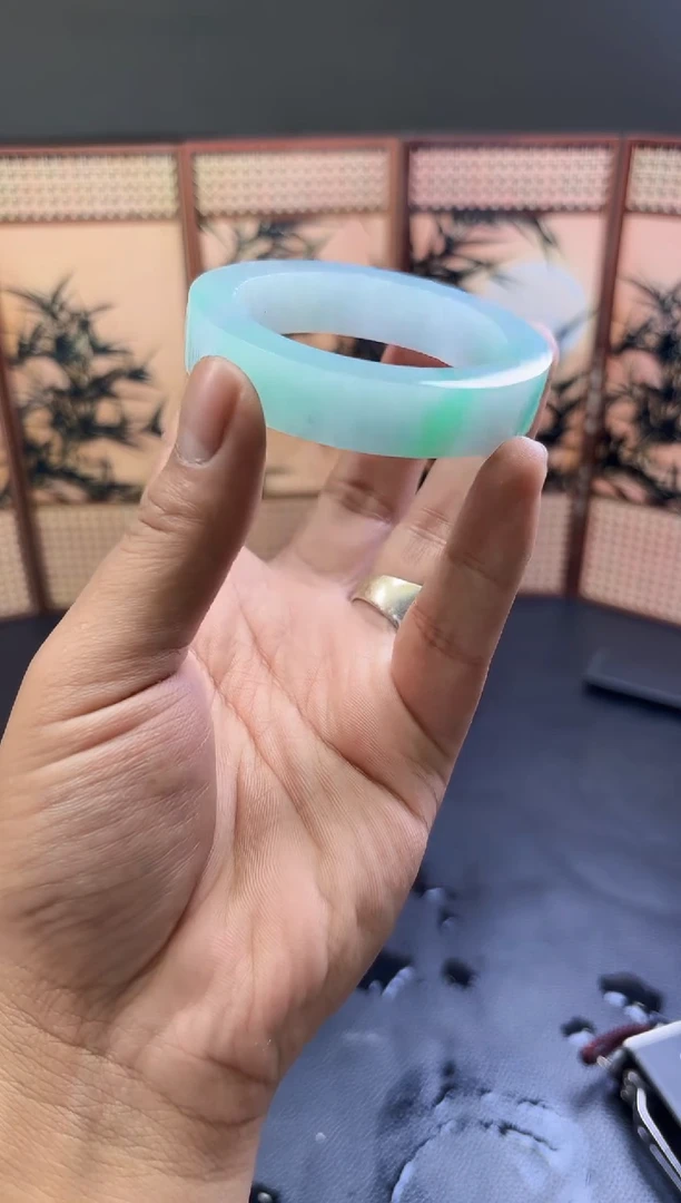 未镶嵌手镯定制翡翠@*语手镯定制