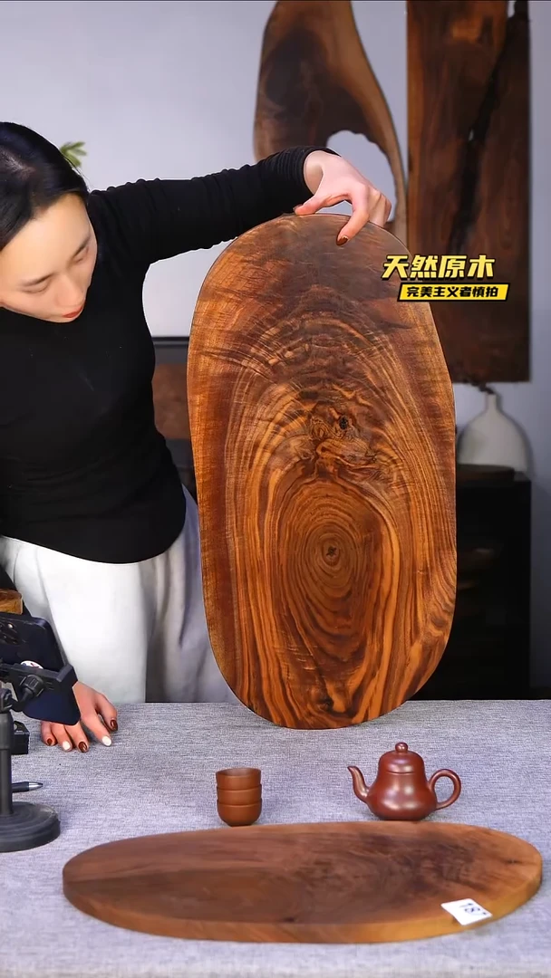 木北美黑胡桃原木.干裂疤结不属于商品质量问题完美主义者慎拍