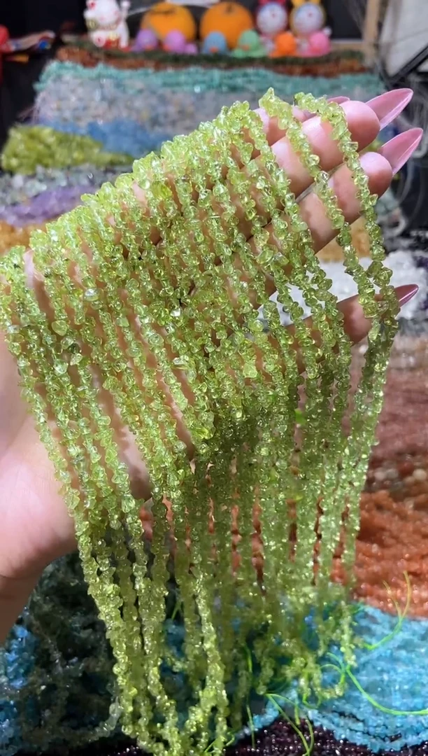 水晶珠宝半成品未镶嵌橄榄