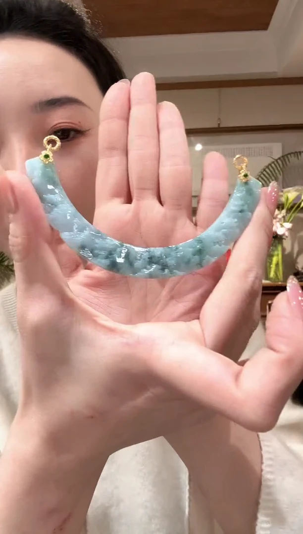 【闪购商品】翡翠颈饰未镶嵌国风皮绳