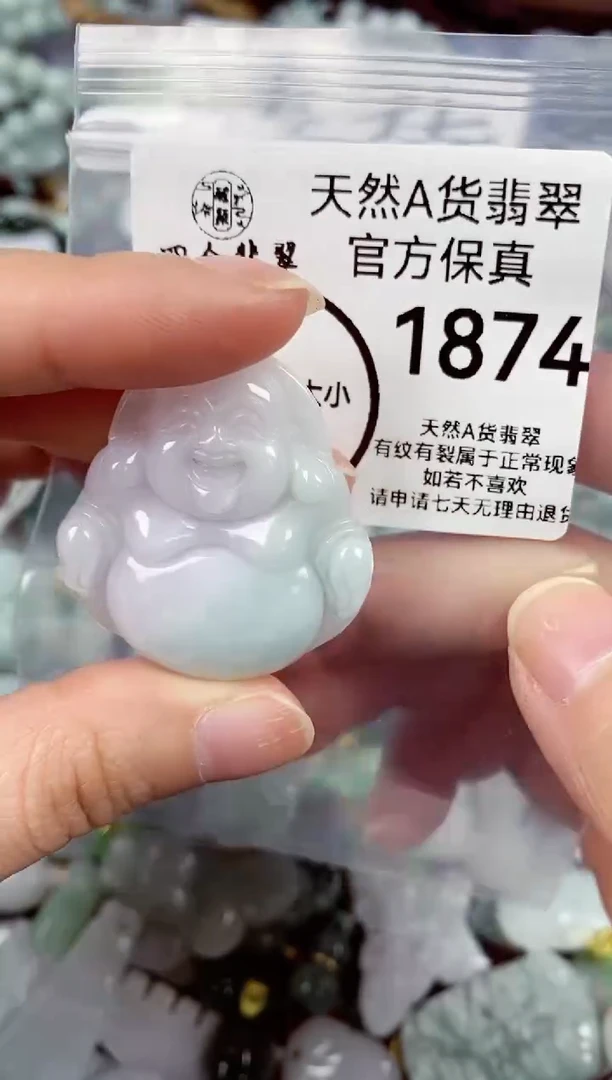 【闪购商品】翡翠颈饰未镶嵌天然A货翡翠1874