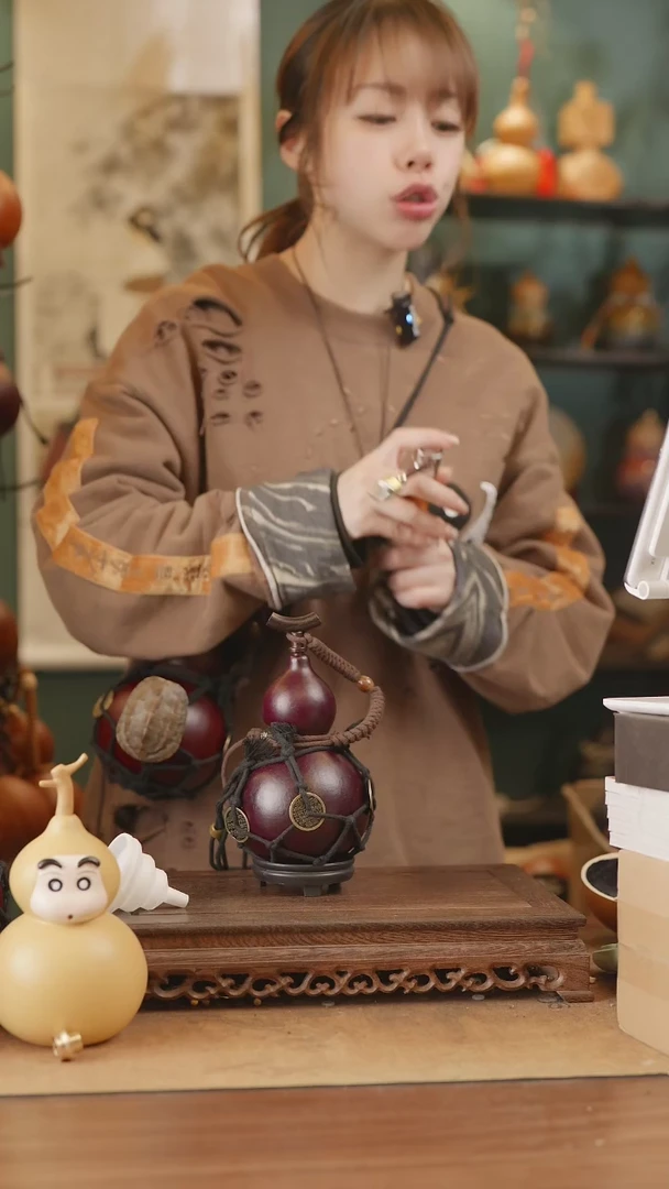 【闪购商品】86号精品天然大漆工艺防渗内胆酒葫芦~