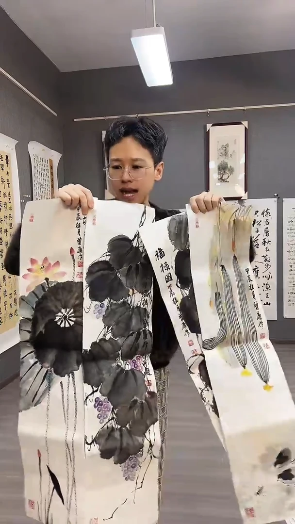 【闪购商品】国画3号曾康老师绘画4条