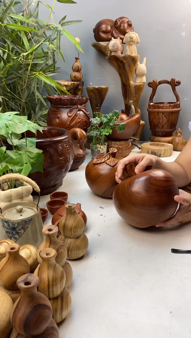 香樟木A15大苹果摆件/尺寸