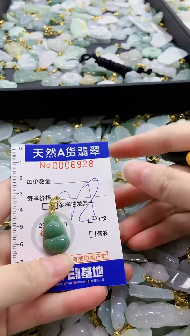 颈饰未镶嵌翡翠天然A货翡翠