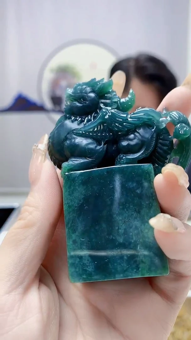 未镶嵌定制翡翠5060DD-毛货挂件124