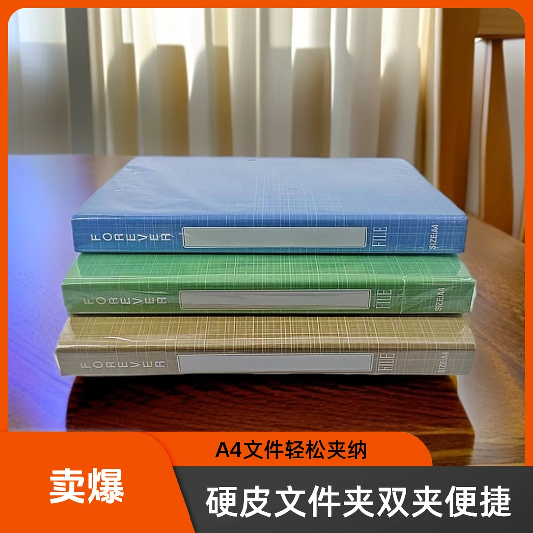 A4硬皮文件夹 双夹