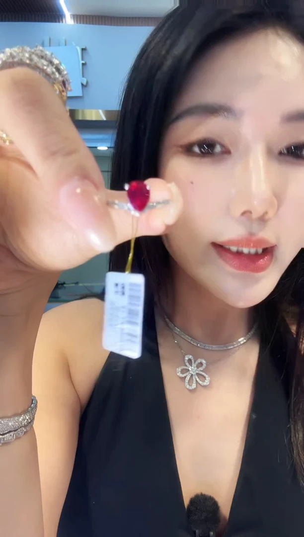 铂Pt950镶嵌戒指钻石AY0466-PT-