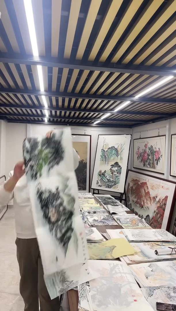 国画阿豪专属补贴-条幅江山秀色