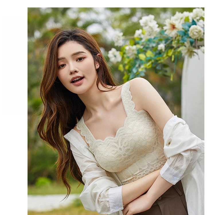 【ShawEleven】仲夏夜之梦 精美蕾丝宽肩带一体杯美背